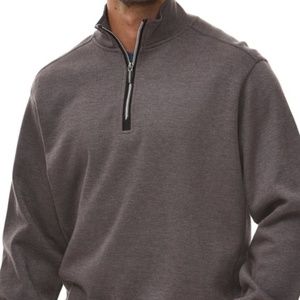 NWT Men's Knit 1/4 Zip Pullover Sweater - Large